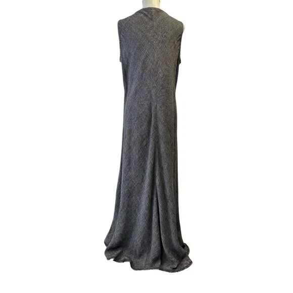 Eileen Fisher Maxi Dress Linen Blend Sleeveless Sz L Lagenlook Beachy Island - Picture 7 of 15